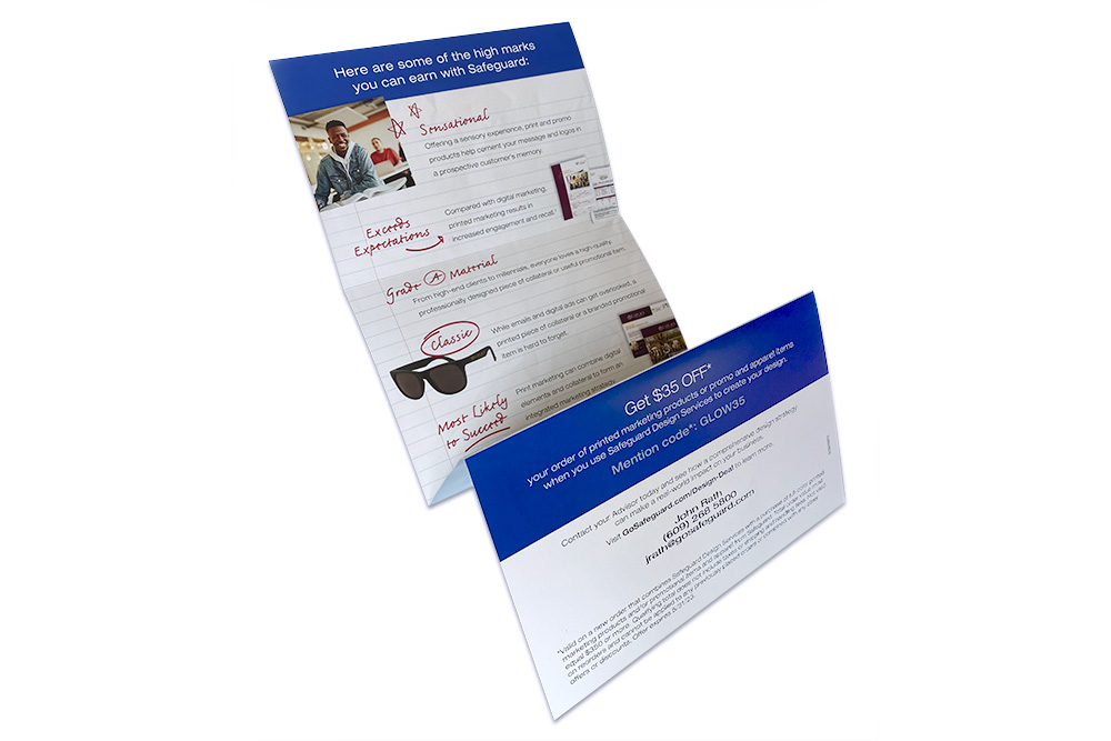 Full reveal of a school themed mailer.