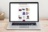 Landing page with promotional products