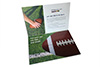 First reveal of tri-fold print piece with football theme